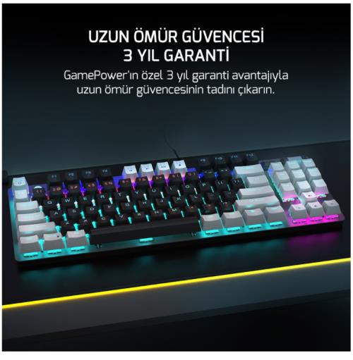 GAMEPOWER EVA 5 BLUE SWITCH 88 MEKANİK KLAVYE RBW